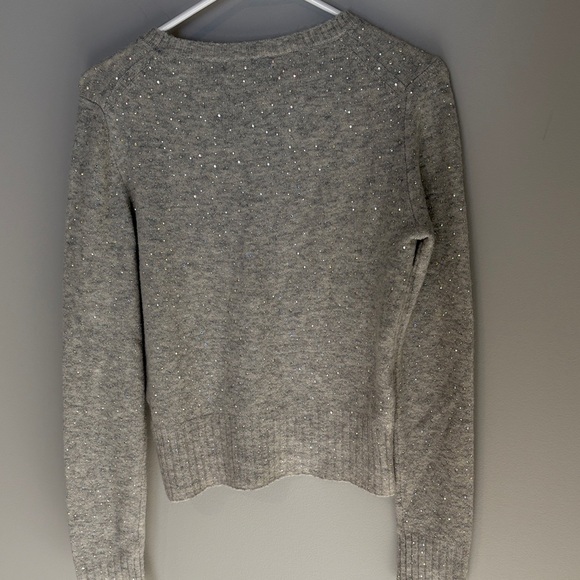 J. Crew Light Gray Sweater with Sparkle Accents - xs NWT - Picture 8 of 16